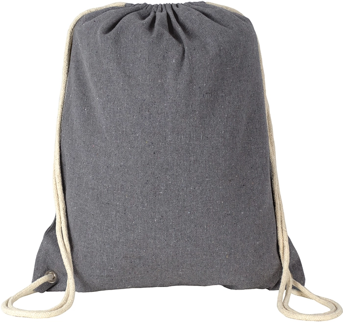 Newchurch Eco Recycled Cotton 6.5oz (220gsm) Drawstring Backpack
